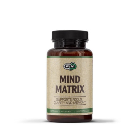 PURE NUTRITION MIND MATRIX Здравословна хранителна добавка за добра памет, концентрация и спокойствие x 30 Caps