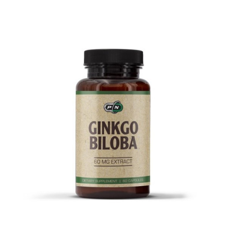 PURE NUTRITION GINKGO BILOBA 60mg за подобряване на паметта и концентрацията x 60 Caps