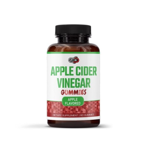 PURE NUTRITION APPLE CIDER VINEGAR APPLE FLAVORED за изгаряне на мазнини на основата на ябълков оцет x 60 Gummies