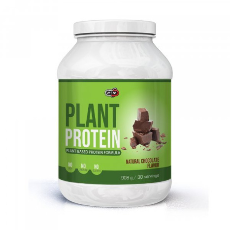 PURE NUTRITION PLANT PROTEIN - NATURAL CHOCOLATE растителен протеин, без лактоза и аспартам 900g