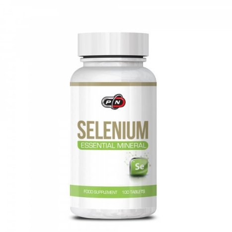 PURE NUTRITION SELENIUM 100mcg мощен антиоксидант поддържащ здравето на сърцето и черния дроб x 100 tabl