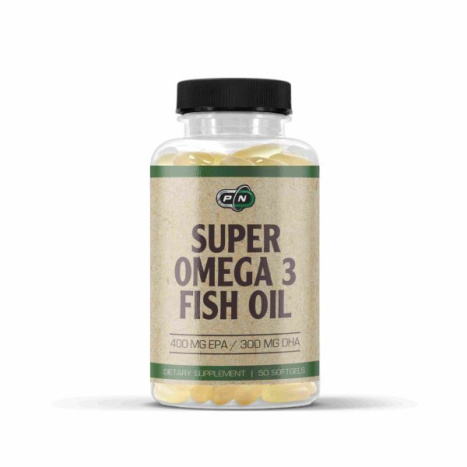 PURE NUTRITION SUPER OMEGA 3 FISH OIL 1200 mg 400 EPA/300 DHA Омега 3 мастни киселини за здраво сърце, коса, кожа и нокти  x 50 softgels