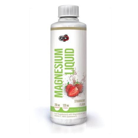 PURE NUTRITION MAGNESIUM LIQUID WITH VITAMIN C STRAWBERRY Магнезиев цитрат в течна форма обогатен с витамин Ц 500ml