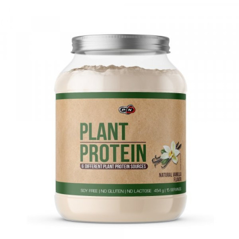 PURE NUTRITION PLANT PROTEIN - NATURAL VANILLA растителен протеин, без лактоза и аспартам 450g