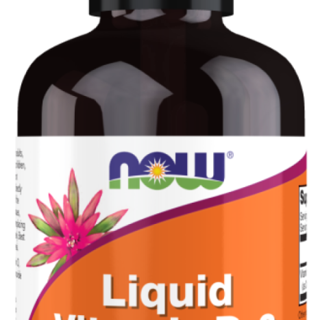 NOW LIQUID VITAMIN D-3 400IU Подобрява здравината на костите и придава тонус на организма 60ml