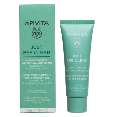 APIVITA JUST BEE CLEAR хидратиращ матиращ крем 40ml