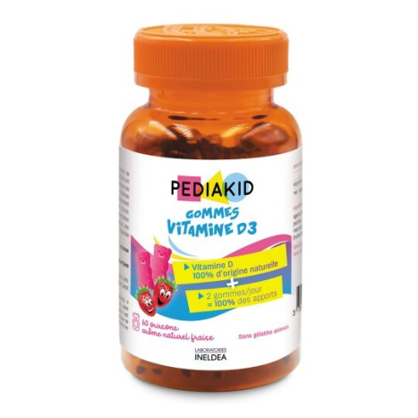 PEDIAKID VITAMIN D3 Дъвчащи мечета с вит.D 3 x 60 chewable tabl