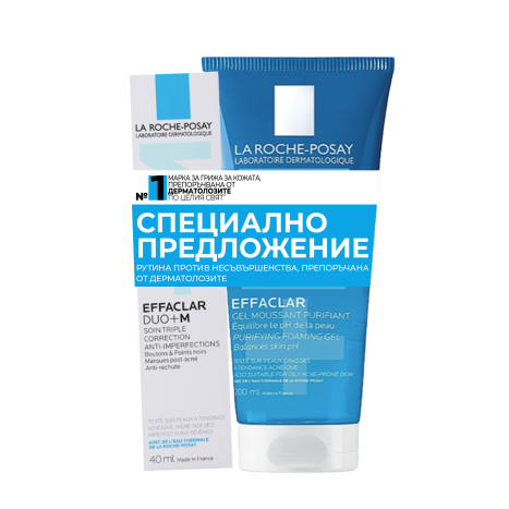 LA ROCHE-POSAY PROMO EFFACLAR DUO+M крем 40ml + измивен гел 200ml