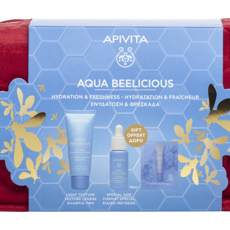 APIVITA PROMO AQUA BEELICIOUS гел-крем 40ml + хидратиращ бустер 15ml+ околоочен крем 1,5ml