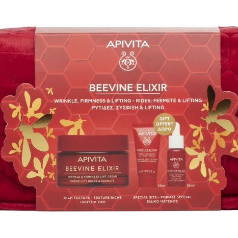 APIVITA PROMO BEEVINE ELIXIR Дневен крем с багата текстура 50ml + нощен крем 15ml + серум 10ml