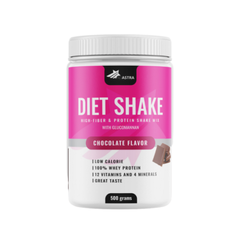 ADASTRA DIET SHAKE Chocolate flavor Диетичен шейк за нормален енергиен метаболизъм с вкус на шоколад 500g