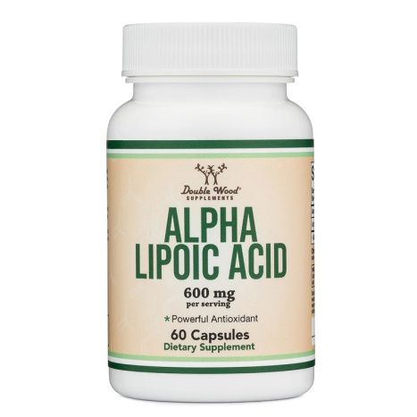 DOUBLE WOOD ALPHA LIPOIC ACID  300mg Алфа- липоева киселина при диабет x 60 caps