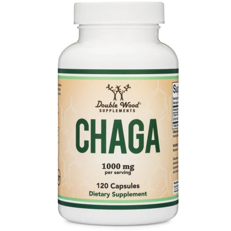 DOUBLE WOOD CHAGA 500mg Чага антиоксидант и имуностимулатор х 120 caps