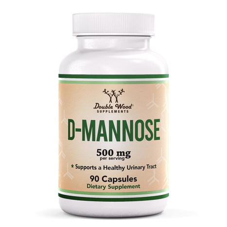 DOUBLE WOOD D-MANNOSE 500mg D-Маноза за уринарно здраве x 90 caps