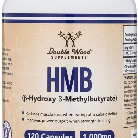 DOUBLE WOOD HMB HMB (? – Hydroxy ? – Methylbutyrate) Бета- хидрокси-бета-метилбутират срещу загуба на мускулна сила и маса х 120 caps