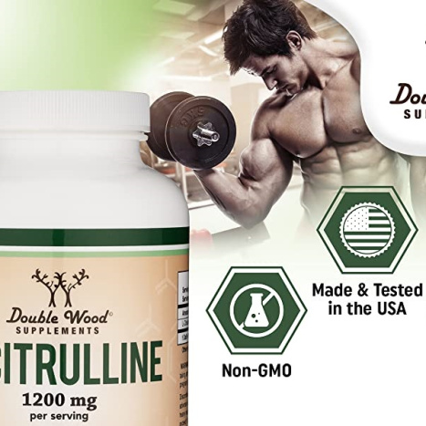 DOUBLE WOOD L-CITRULINE 600mg Л-Цитрулин за мускулна сила и сърдечно здраве х 210 caps