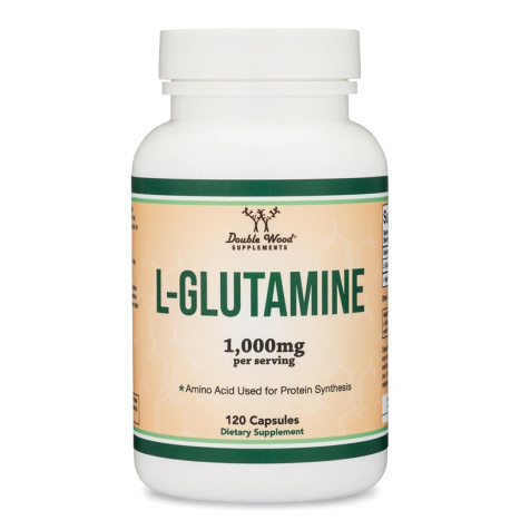 DOUBLE WOOD L-GLUTAMINE 500mg Л-Глутамин за чревната бариера и здравето на мускулите х 120 caps