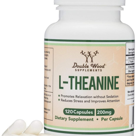 DOUBLE WOOD L-THEANINE 200mg Л-Теанин за спокоен ум и здрава нервна система х 120 caps