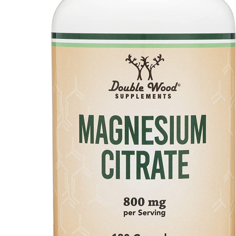 DOUBLE WOOD MAGNESIUM CITRATE Магнезий (цитрат) за нервна система и мускулатура х 180  caps