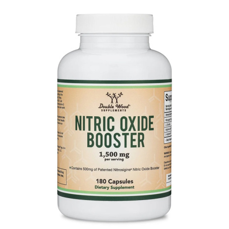 DOUBLE WOOD NITRIC OXIDE BOOSTER Азотен бустер за енергия, издръжливост, повишаване на мускулната маса х 180 caps