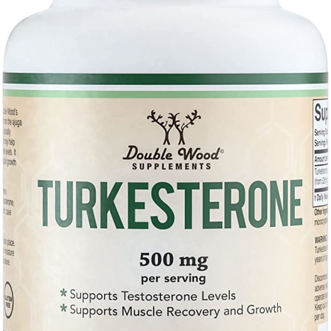 DOUBLE WOOD TURKESTERONE 50mg Tуркестерон за мускулна маса, сила и издръжливост x 120 caps