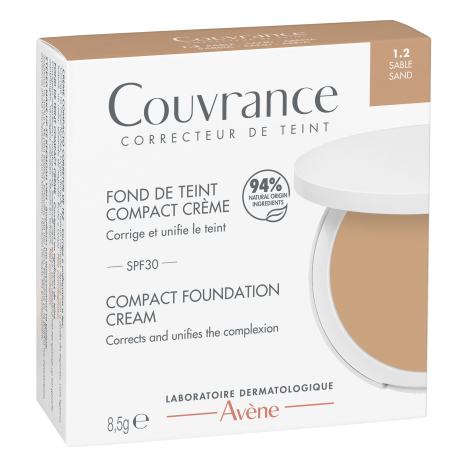 AVENE COUVRANCE SPF30 компактен фон-дьо-тен N 1.2 пясък 8,5g