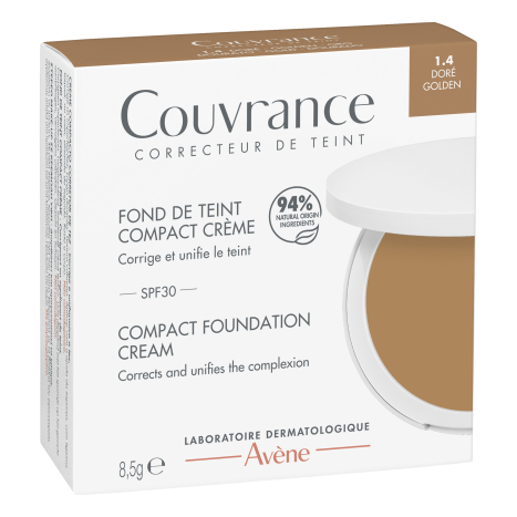 AVENE COUVRANCE SPF30 компактен фон-дьо-тен N 1.4 злато 8,5g