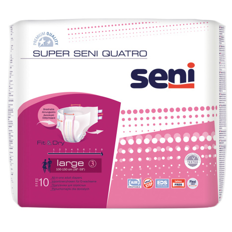SENI SUPER SENI QUATRO adult diapers L x 10