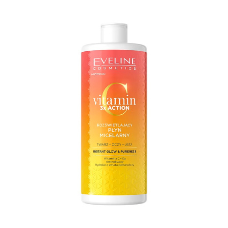 EVELINE EV1 VITAMIN C 3XACTION Озаряваща мицеларна вода 500ml