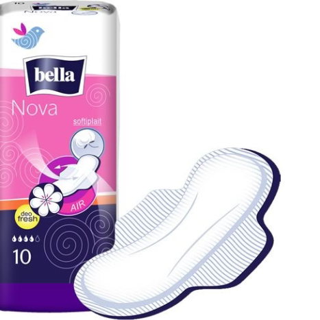 BELLA NOVA DEO Cotton Sanitary Napkins x 10