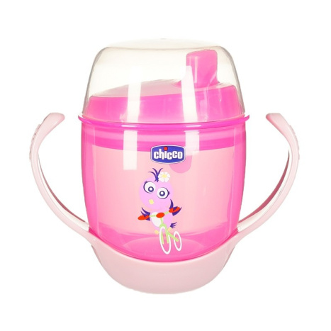 CHICCO Spill-proof cup, Meal Cup, 180 ml., pink color