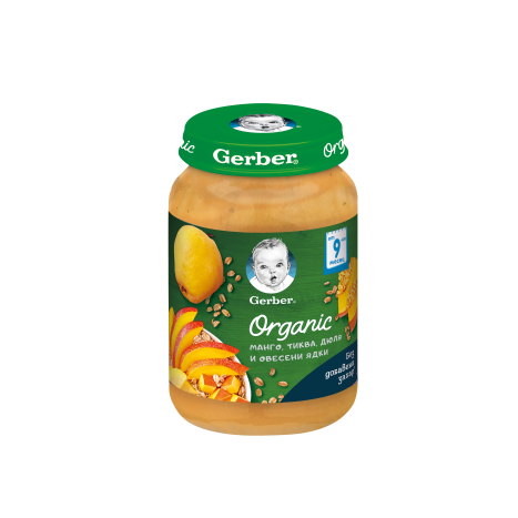 NESTLE GERBER ORGANIC Mango, pumpkin, quince and oatmeal 8m+ 190g