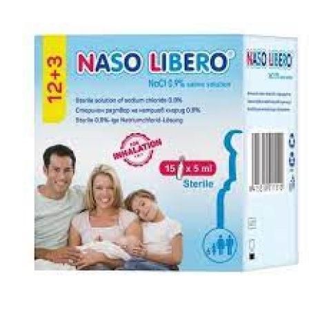 NASO LIBERO 0.9% solution for inhalations 5ml x 15