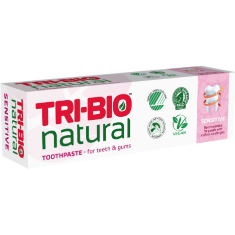 TRI-BIO Натурална еко паста за зъби Sensitive, 75ml