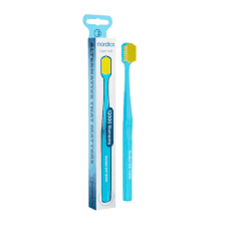NORDICS SILK Premium toothbrush BLUE ULTRA SOFT 12000
