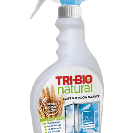 TRI-BIO Натурален еко препарат за почистване на стъкла sensitive, 500ml