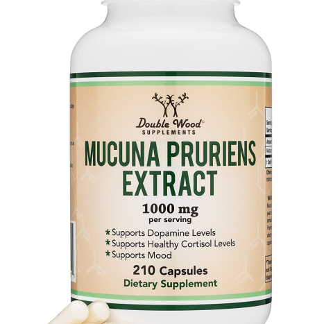 DOUBLE WOOD MUCUNA PURIENS EXTRACT Мукуна Пуриенс екстракт за стрес контрол и добро настроение x 210 caps