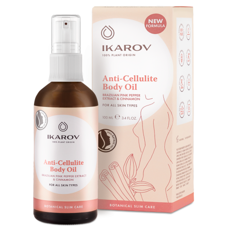 IKAROV Anti-cellulite oil with pink pepper and cinnamon 100ml