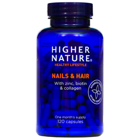 HIGHER NATURE NAILS & HAIR for healthy hair and nails x 120 caps