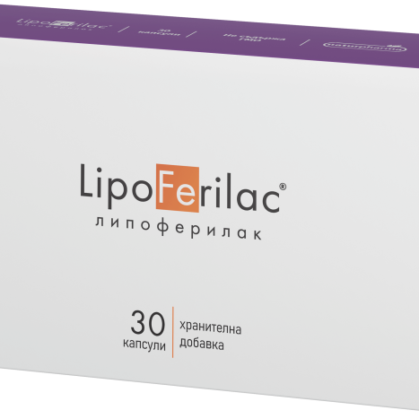 NATURPHARMA LIPOFERILAC iron and lactoferrin for normal blood formation x 30caps