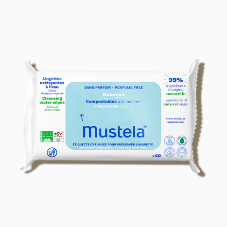 MUSTELA BEBE wet wipes with organic cotton 99% water x 60