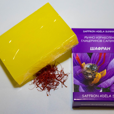 BRAMI TRADE Handmade glycerin soap with saffron "SAFFRON ADELA SUNNY"