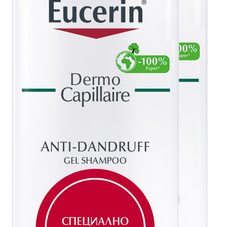 EUCERIN DUO DERMO CAPILLAIRE ANTI-SCHUPEEN gel shampoo oily scalp 250ml 1+1