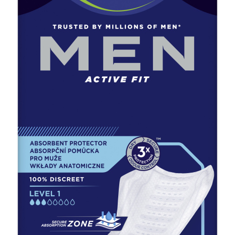 TENA FOR MEN level 1 Урологични абсорбиращи подложки за мъже x 24
