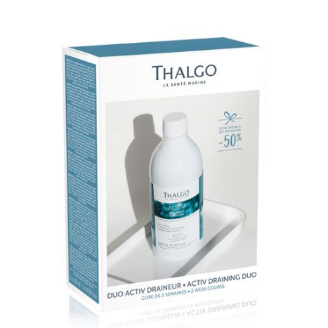 THALGO DUO MINCEUR MARINE Activ Draining Drink with extracts of algae and plant extracts for weight loss and elimination of water retention 500ml 1+1