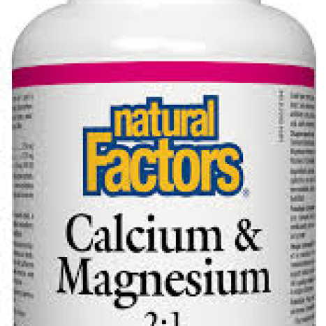 NATURAL FACTORS CALCIUM,MAGNESIUM,D3 367mg x 90 caps