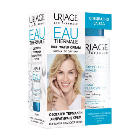 URIAGE PROMO EAU THERMALE Enriched Thermal Cream 40ml + Micellar Water 100ml