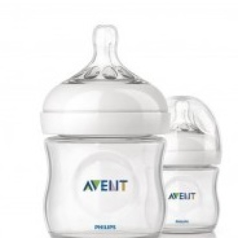 AVENT Bottle Natural 125ml teat 1 hole 0m + neutral color