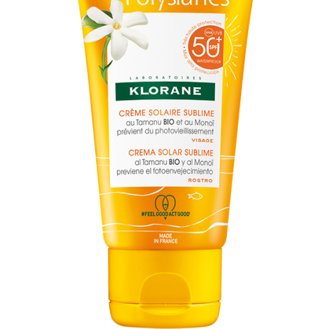 KLORANE POLYSIANES SUN SUBLIME SPF50+ cream with Tamanu and Monoi oil 50ml