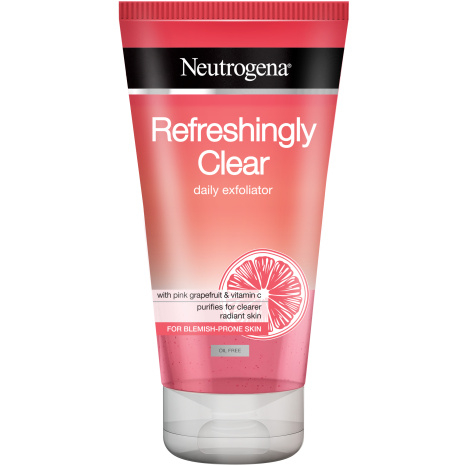 NEUTROGENA REFRESHINGLY CLEAR face scrub 150ml